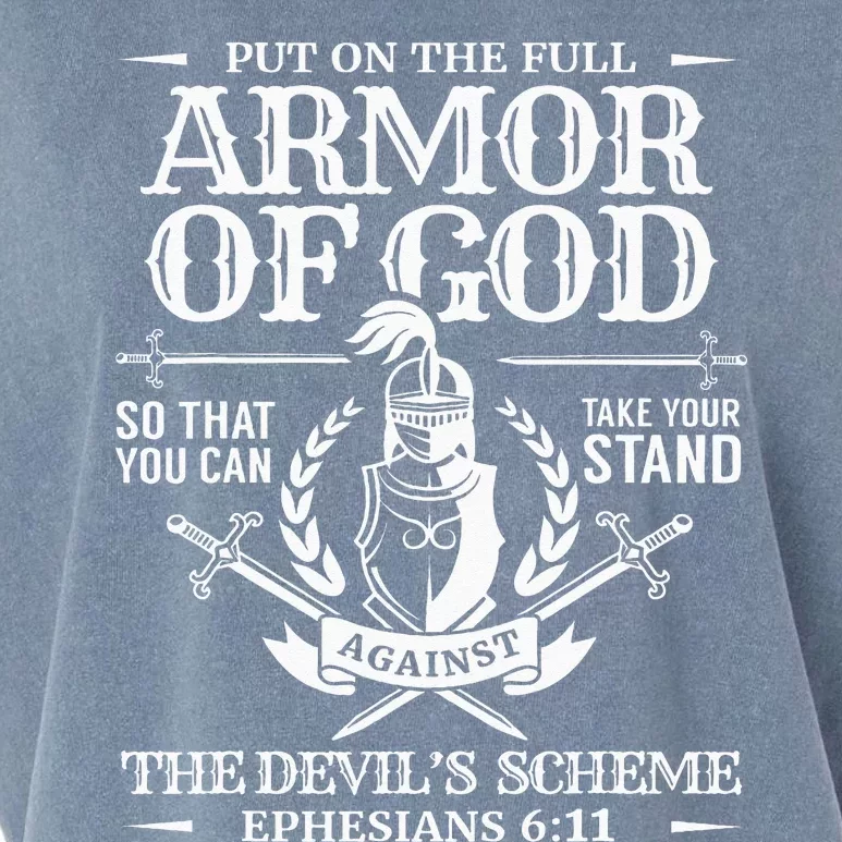 Armor Of God Christian Bible Verse Religious Garment-Dyed Women's Muscle Tee