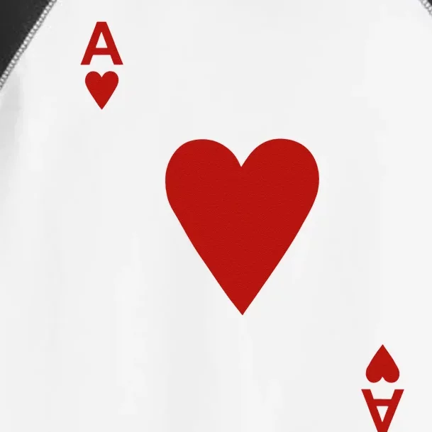 Ace Of Hearts Blackjack Cards Poker 21 Toddler Fine Jersey T-Shirt