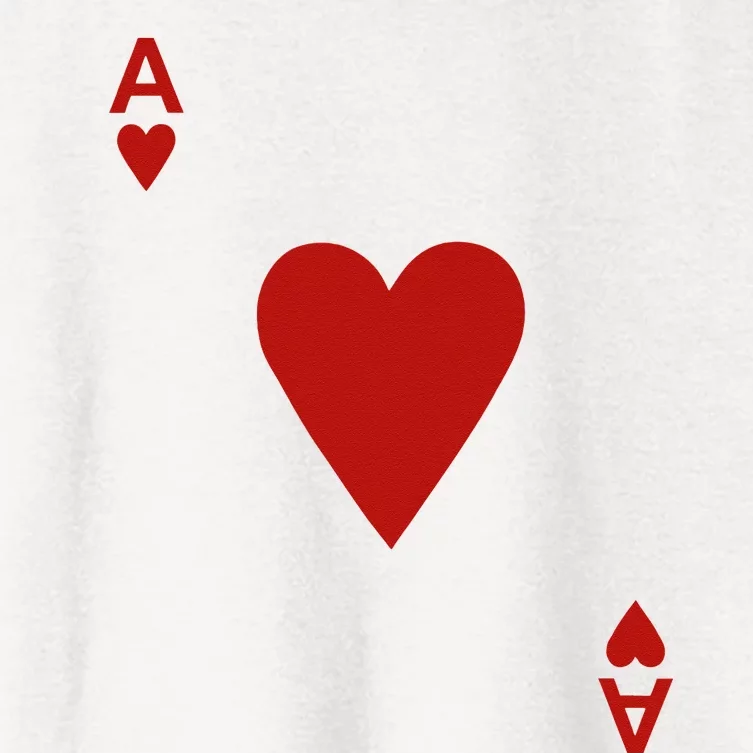 Ace Of Hearts Blackjack Cards Poker 21 Women's Crop Top Tee