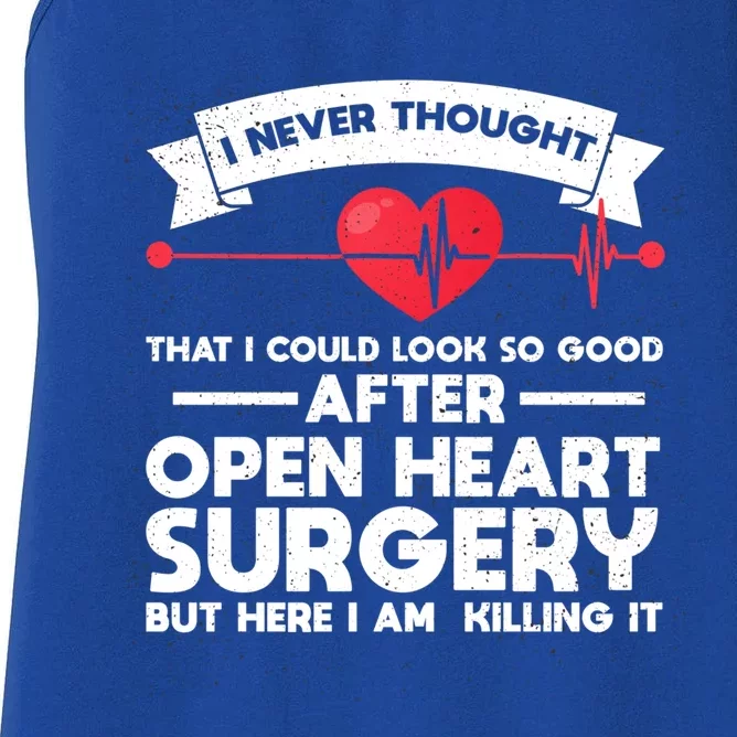 After Open Heart Surgery Open Heart Surgery Gift Women's Racerback Tank