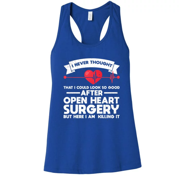 After Open Heart Surgery Open Heart Surgery Gift Women's Racerback Tank