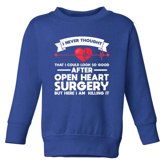 After Open Heart Surgery Open Heart Surgery Gift Toddler Sweatshirt