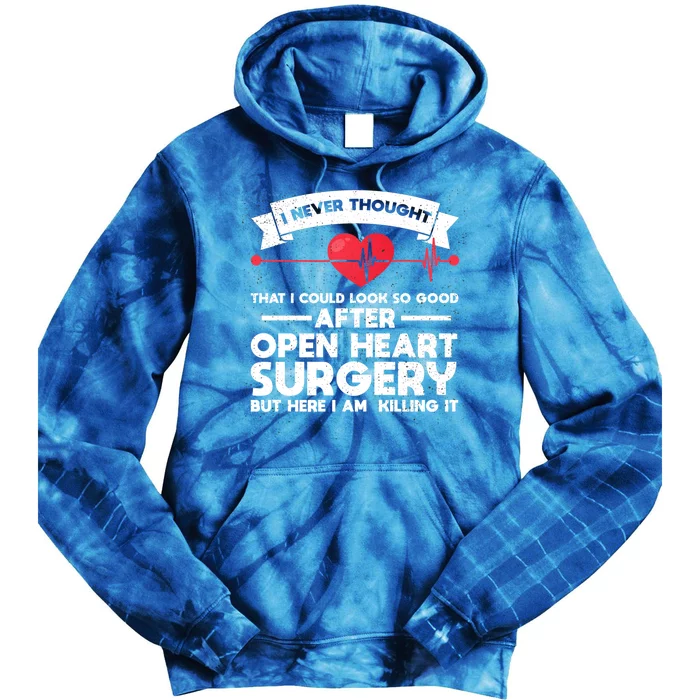 After Open Heart Surgery Open Heart Surgery Gift Tie Dye Hoodie