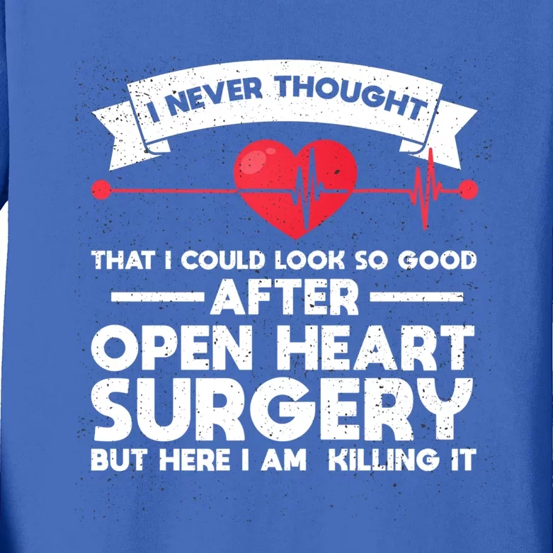 After Open Heart Surgery Open Heart Surgery Gift Kids Long Sleeve Shirt