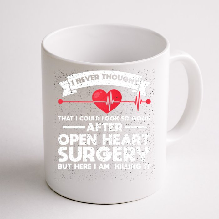 After Open Heart Surgery Open Heart Surgery Gift Front & Back Coffee Mug