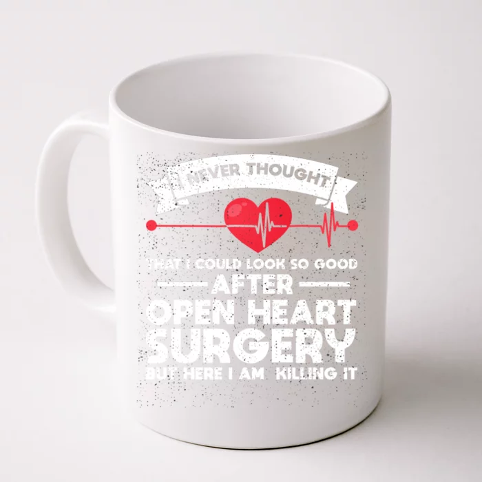 After Open Heart Surgery Open Heart Surgery Gift Front & Back Coffee Mug