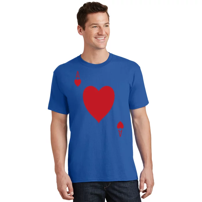 Ace Of Hearts Deck Of Cards Matching Halloween Costume Great Gift T-Shirt