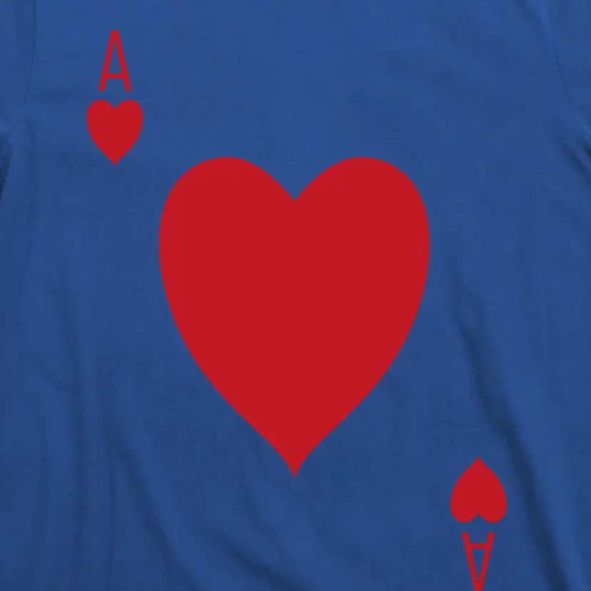 Ace Of Hearts Deck Of Cards Matching Halloween Costume Great Gift T-Shirt