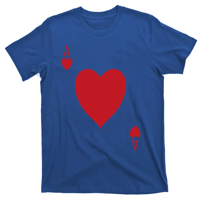 Ace Of Hearts Deck Of Cards Matching Halloween Costume Great Gift T-Shirt