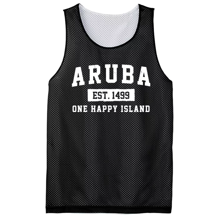 Aruba One Happy Island 1499 Vintage Mesh Reversible Basketball Jersey Tank