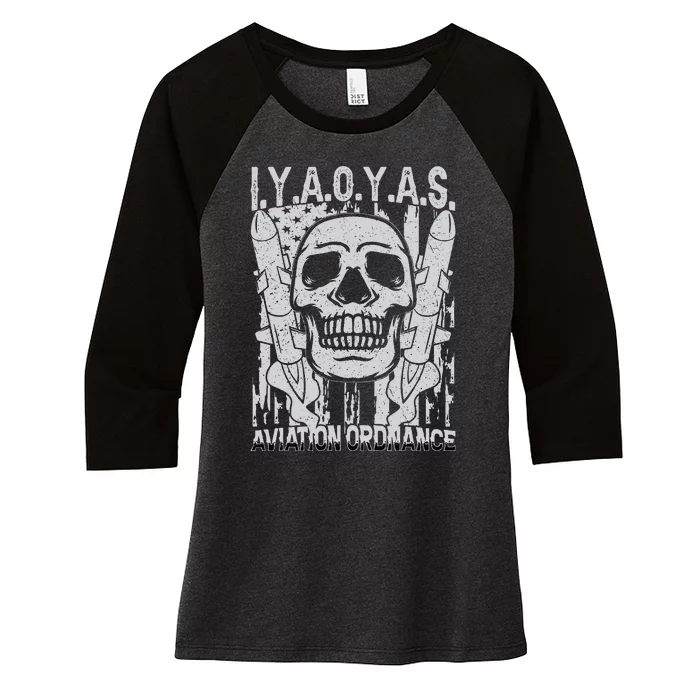 Aviation Ordnance I.Y.A.O.Y.A.S. Women's Tri-Blend 3/4-Sleeve Raglan Shirt