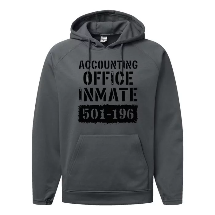 Accounting Office Inmate Costume Prison Accountant Performance Fleece Hoodie