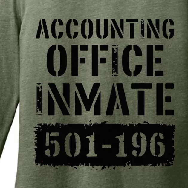 Accounting Office Inmate Costume Prison Accountant Womens CVC Long Sleeve Shirt