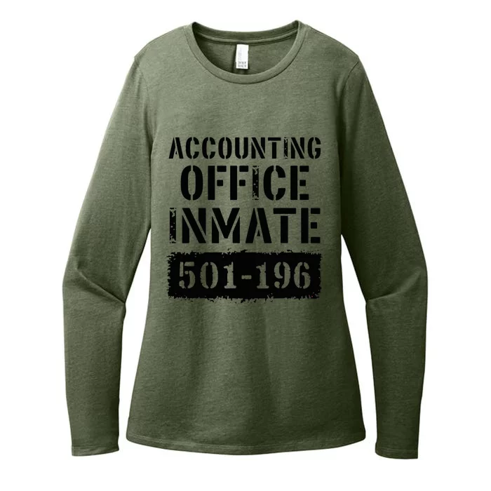 Accounting Office Inmate Costume Prison Accountant Womens CVC Long Sleeve Shirt