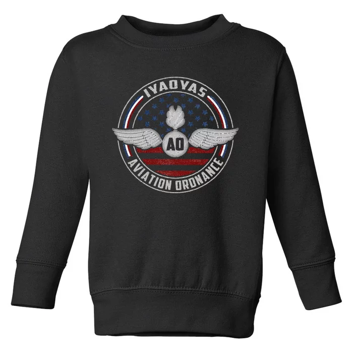 Aviation Ordnance IYAOYAS US Military EOD Ordnanceman Toddler Sweatshirt