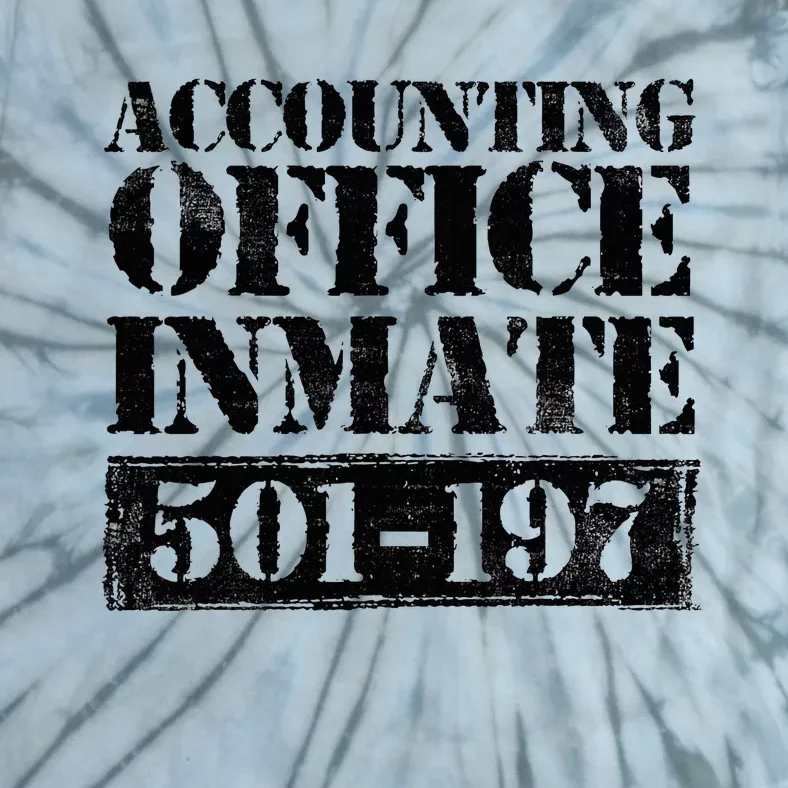 Accounting Office Inmate Jail Halloween Costume Accountant Tie-Dye T-Shirt