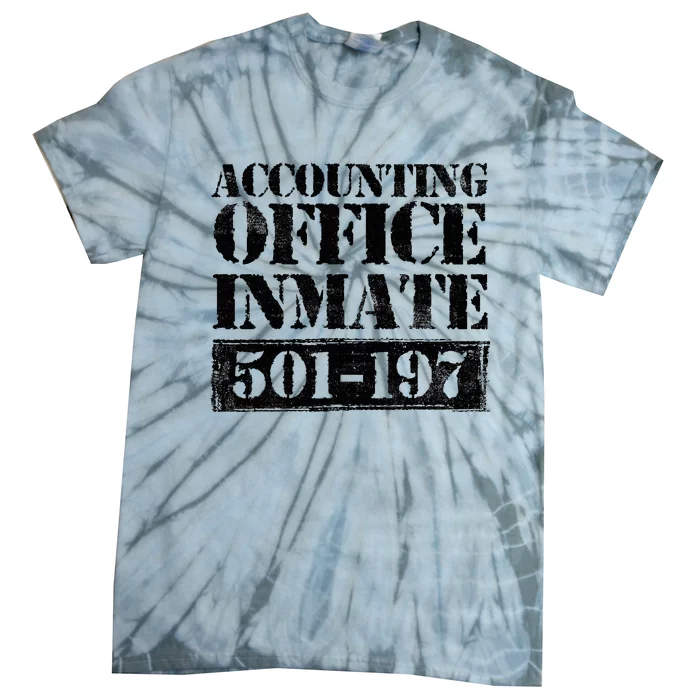 Accounting Office Inmate Jail Halloween Costume Accountant Tie-Dye T-Shirt