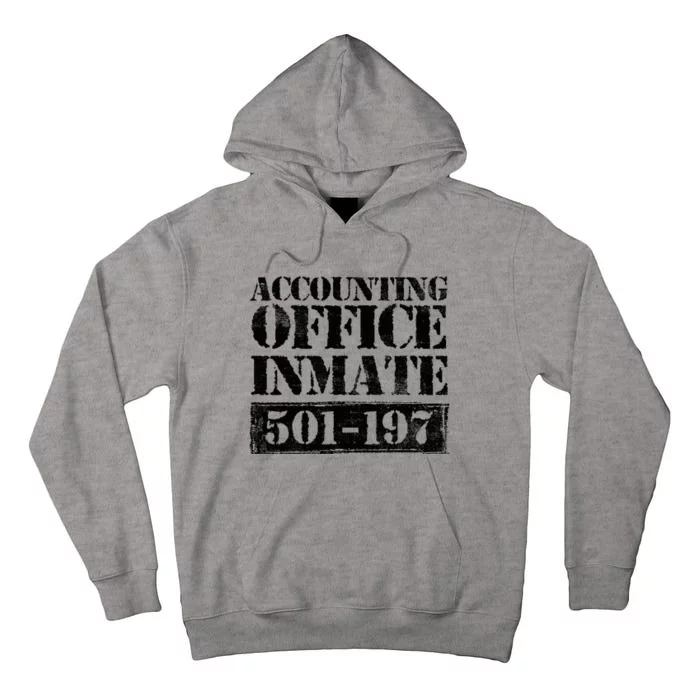 Accounting Office Inmate Jail Halloween Costume Accountant Tall Hoodie