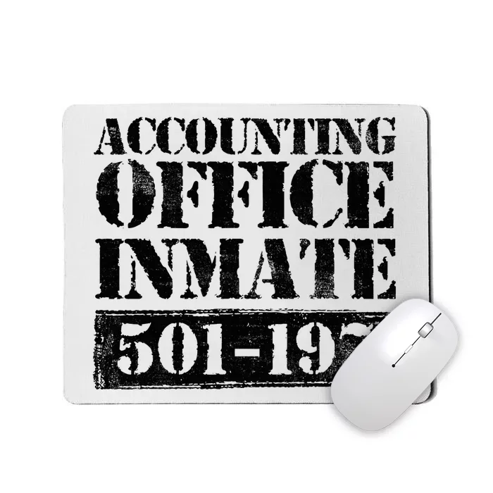 Accounting Office Inmate Jail Halloween Costume Accountant Mousepad