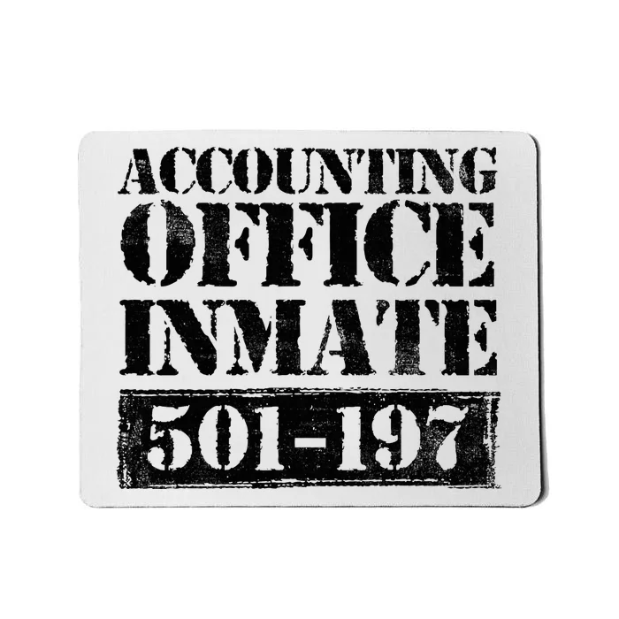 Accounting Office Inmate Jail Halloween Costume Accountant Mousepad