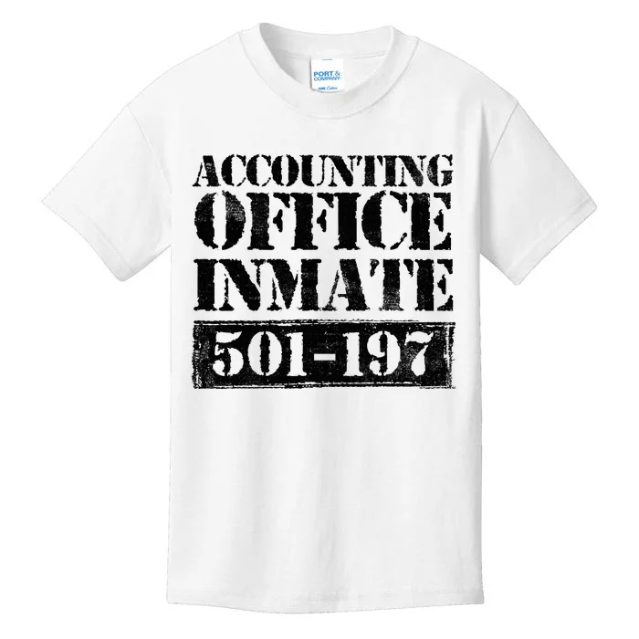 Accounting Office Inmate Jail Halloween Costume Accountant Kids T-Shirt