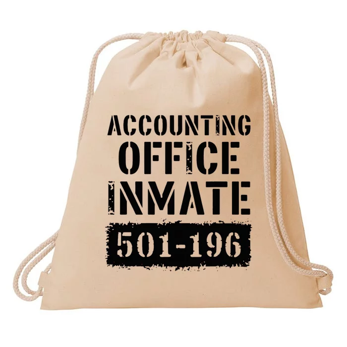 Accounting Office Inmate Costume Prison Accountant Drawstring Bag