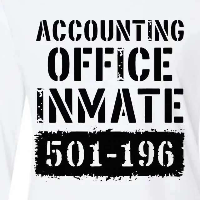 Accounting Office Inmate Costume Prison Accountant Womens Cotton Relaxed Long Sleeve T-Shirt