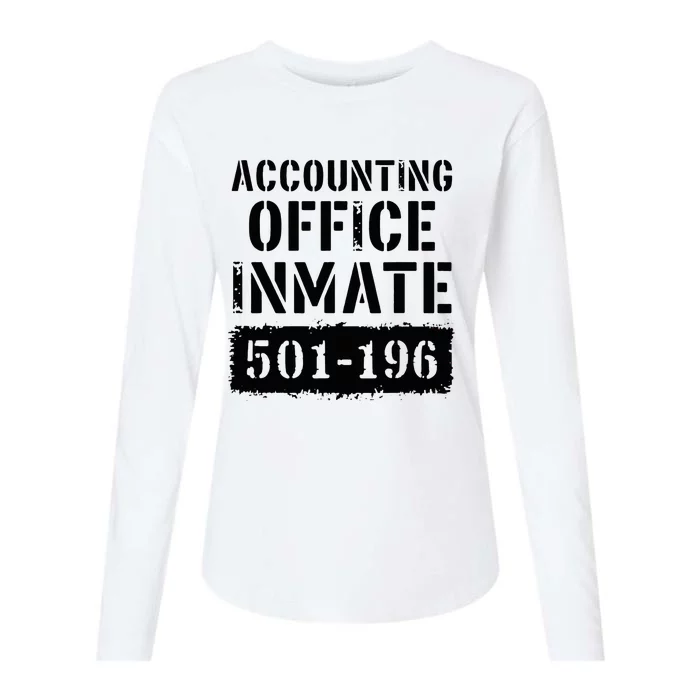 Accounting Office Inmate Costume Prison Accountant Womens Cotton Relaxed Long Sleeve T-Shirt