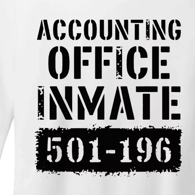 Accounting Office Inmate Costume Prison Accountant Womens CVC Long Sleeve Shirt