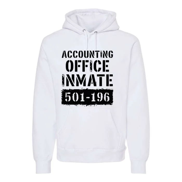 Accounting Office Inmate Costume Prison Accountant Premium Hoodie