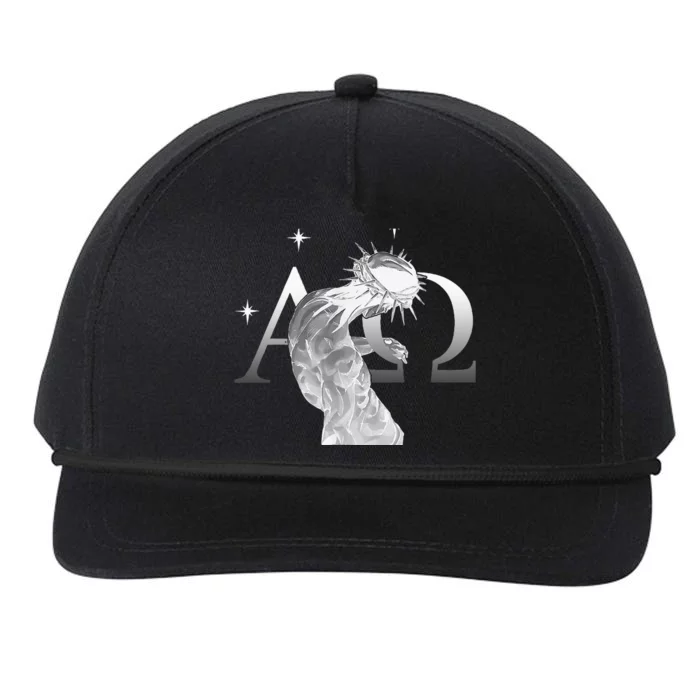 Alpha Omega Jesus Is King Seek Kingdom Jojo Snapback Five-Panel Rope Hat