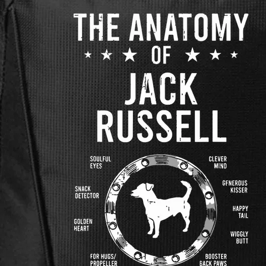 Anatomy Of Jack Russell Dog Lover City Backpack