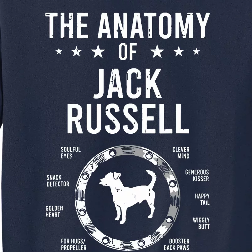 Anatomy Of Jack Russell Dog Lover Tall Sweatshirt