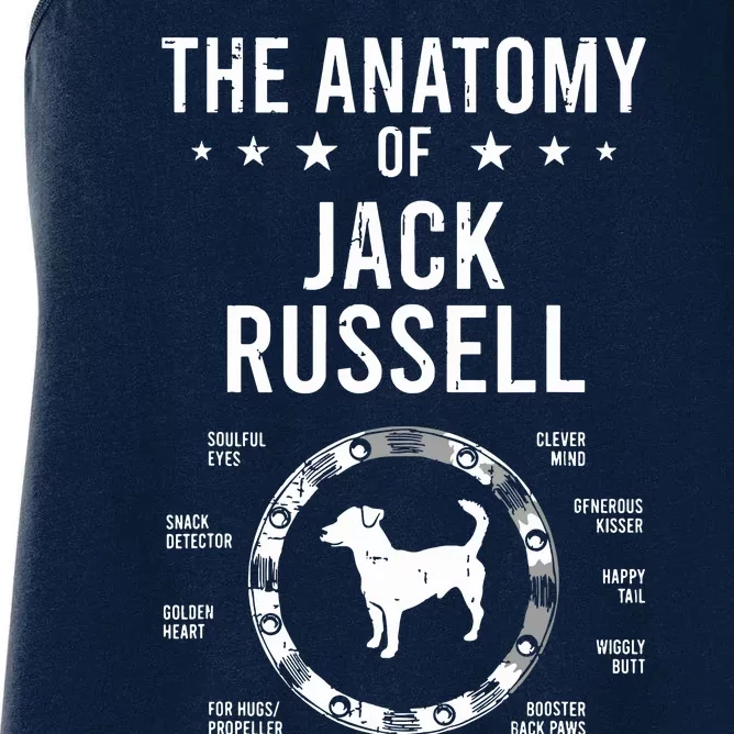 Anatomy Of Jack Russell Dog Lover Women's Racerback Tank