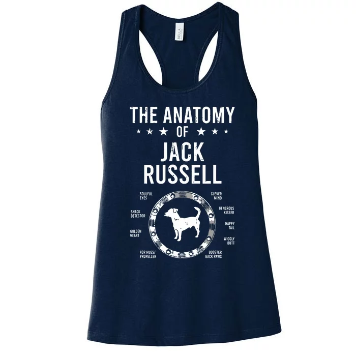 Anatomy Of Jack Russell Dog Lover Women's Racerback Tank