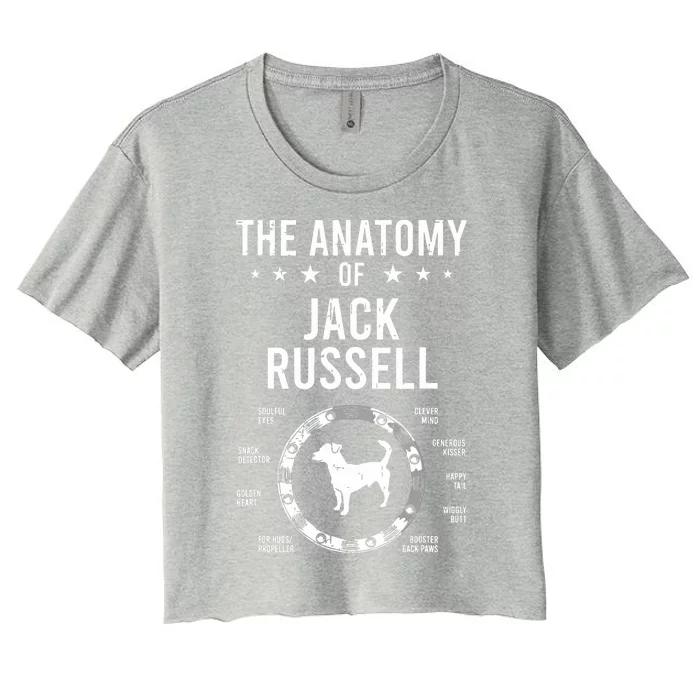 Anatomy Of Jack Russell Dog Lover Women's Crop Top Tee