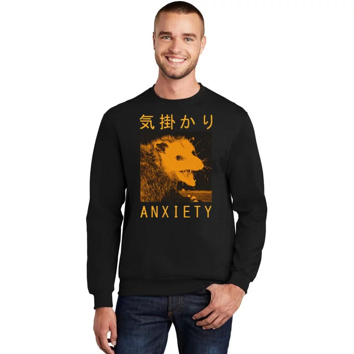 Anxiety Opossum Japanese Sweatshirt