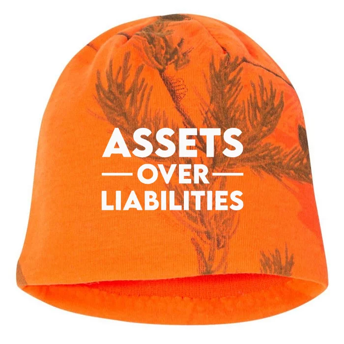 Assets Over Liabilities Accountant Kati - Camo Knit Beanie