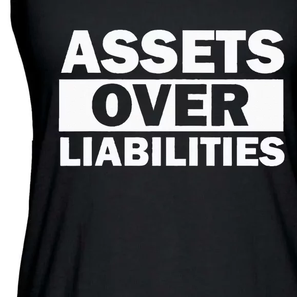 Assets Over Liabilities Entrepreneur Accountant Money Ladies Essential Flowy Tank