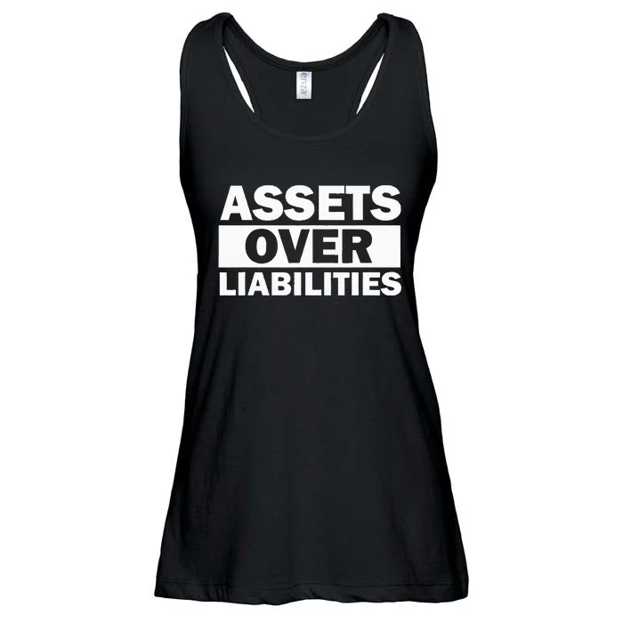 Assets Over Liabilities Entrepreneur Accountant Money Ladies Essential Flowy Tank