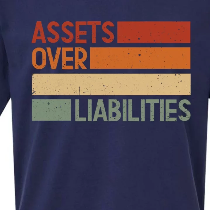 Assets Over Liabilities Gift Sueded Cloud Jersey T-Shirt