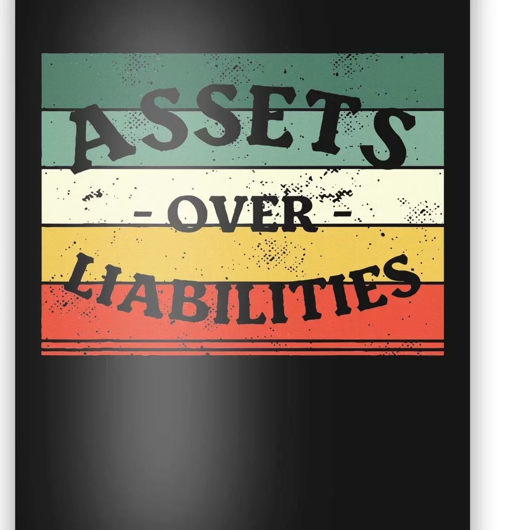 Assets Over Liabilities Accounting Accountant Cpa Poster