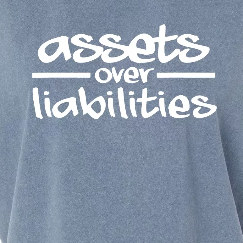 Assets Over Liabilities Accountant Garment-Dyed Women's Muscle Tee