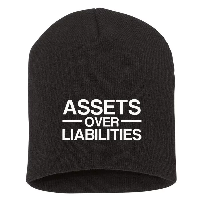 Assets Over Liabilities Accountant Short Acrylic Beanie