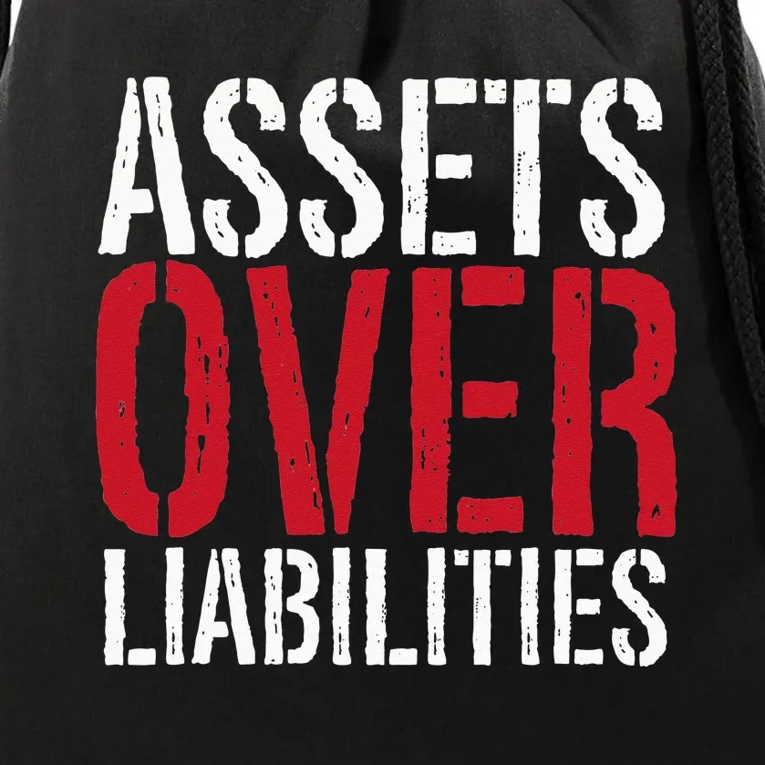 Assets Over Liabilities Investing Stocks Human Capital Drawstring Bag