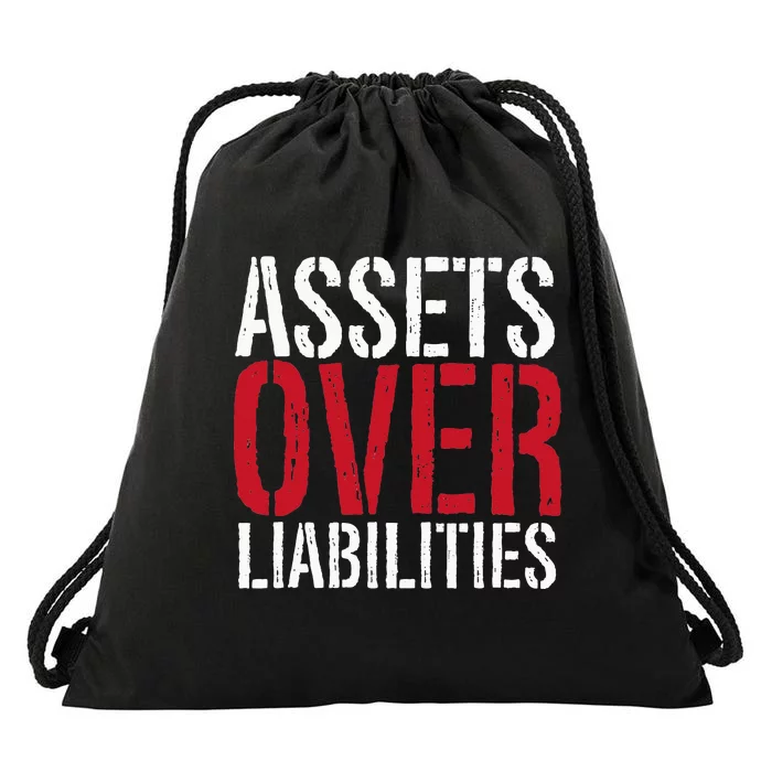 Assets Over Liabilities Investing Stocks Human Capital Drawstring Bag