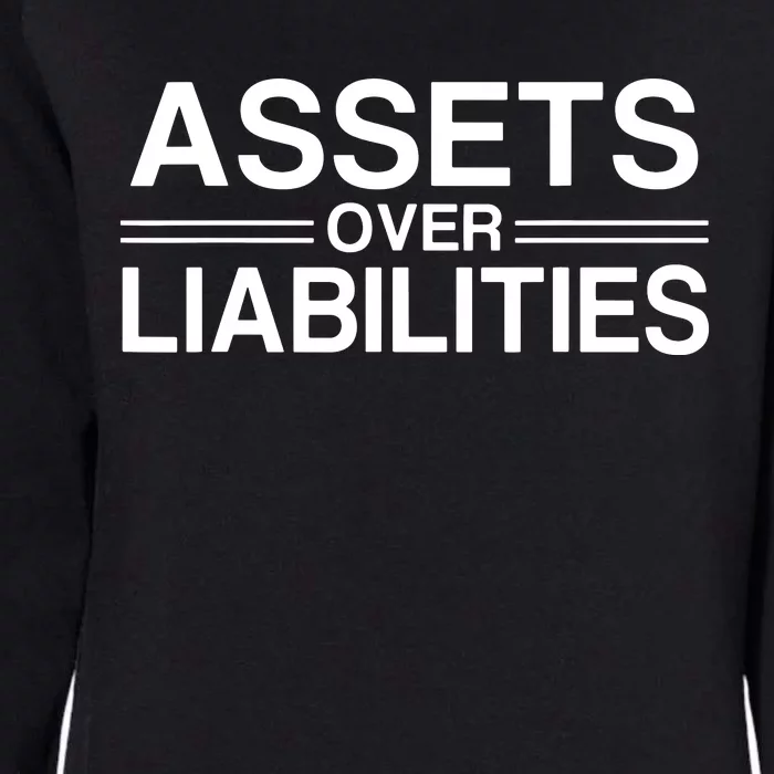 Assets Over Liabilities Accountant Womens California Wash Sweatshirt