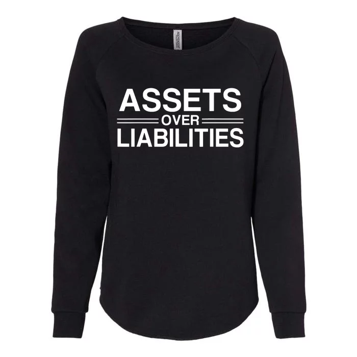 Assets Over Liabilities Accountant Womens California Wash Sweatshirt