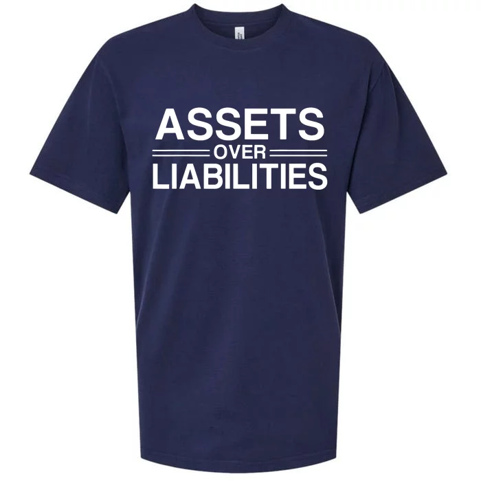 Assets Over Liabilities Accountant Sueded Cloud Jersey T-Shirt