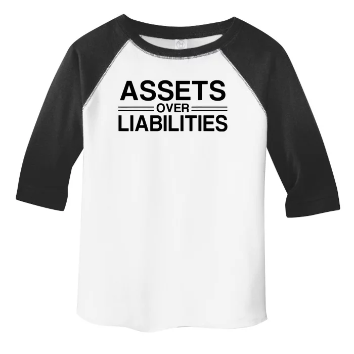 Assets Over Liabilities Accountant Toddler Fine Jersey T-Shirt